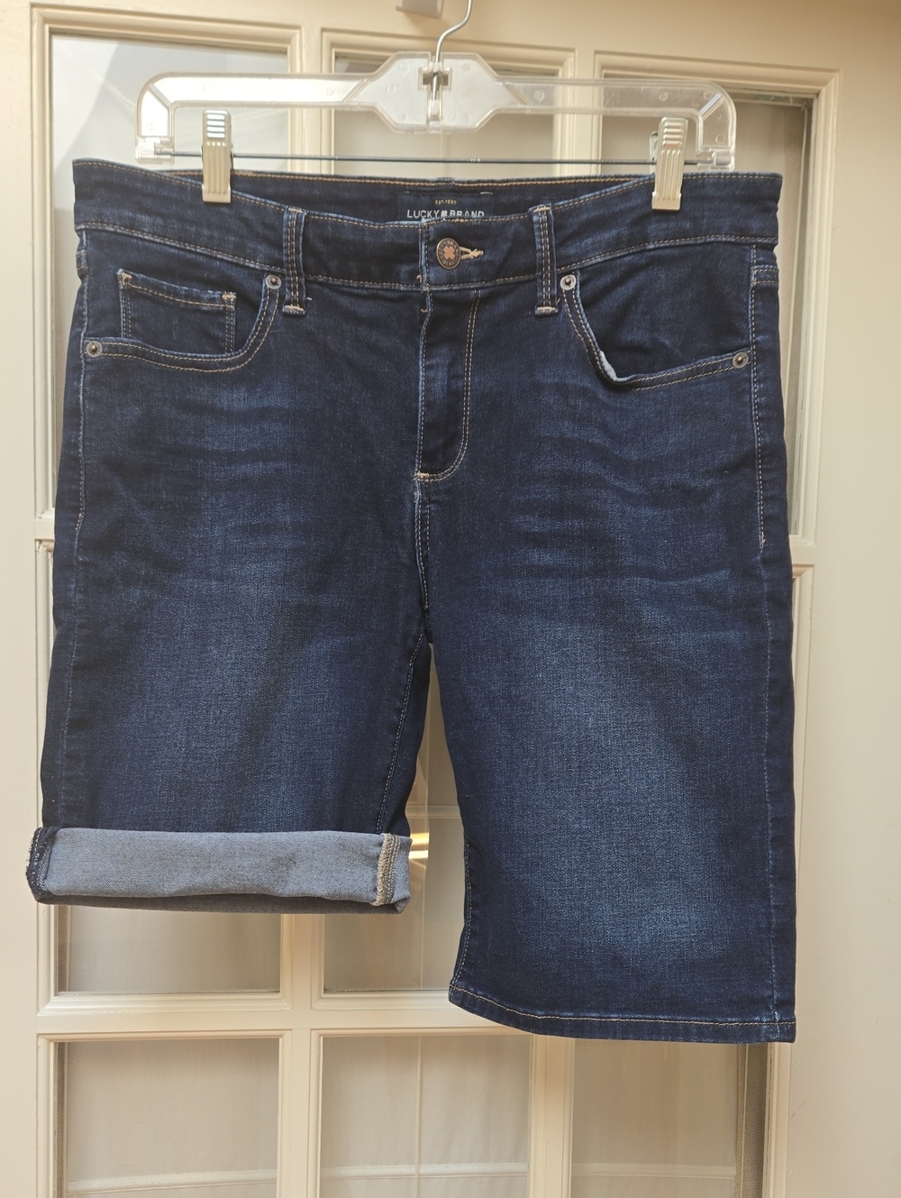 Lucky Brand Dark Indigo Denim Bermuda Shorts